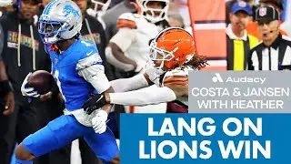 TJ Lang On Lions Win Over The Browns | Costa and Jansen