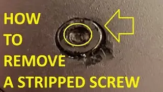 HOW TO REMOVE A STRIPPED SCREW WORKS ON ANY HEAD OF SCREW