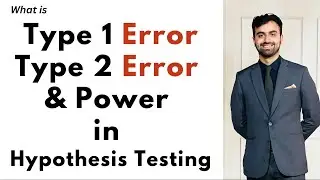 Types of Error & Power in biostatistics, hypothesis testing, USMLE, NEET PG