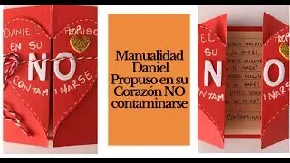 Manualidad Daniel propuso no contaminarse/Escuela Dominical