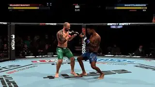 EA SPORTS UFC 5 Johnson comeback KO Diego ridiculous headkick combo KO respect