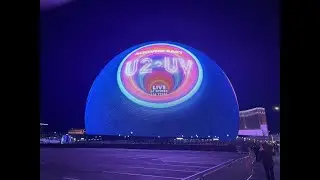 u2 live at the sphere - intro with spy glasses