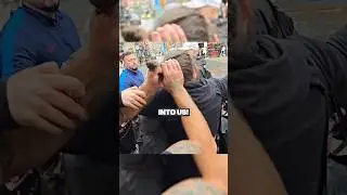 Streamer&rsquo;s Bodyguard Humbles Protesters! @CharlesVeitch