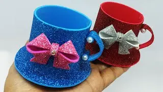 DIY Mini Paper Cup - Foam Paper Crafts For School - Easy Origami Paper Cup - Origami Art & Crafts