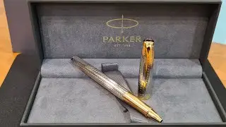 Parker Sonnet  Silver Mistral GT Rollerball Pen 2119795 Special Edition. Unpacking, opening and demo