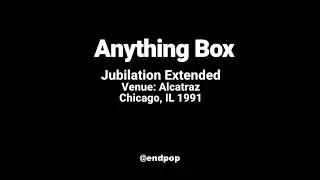 Anything Box | Jubilation Extended | #Live from #Alcatrazz #Chicago #1990s #synthpop #Peace #Abox