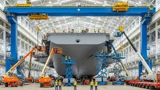 Inside the Naval Shipyard: How America Builds Its $13B Nuclear Supercarriers (Full Process)