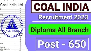 NLC India Recruitment 2023 | NLC Apprenticeship Recruitment 2023 |NLC 650 Vacancy|Diploma Apprentice