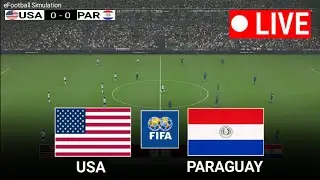 Full Match eFootball Pes 21 Game Simulation USA vs Paraguay l Club Friendly Match 2025 l