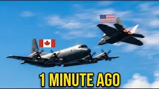 American Fighter Jet Flies TOO CLOSE to Canada Plane &ndash; BIG MISTAKE