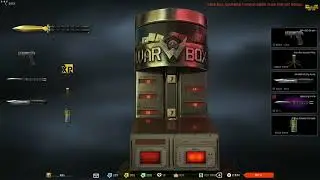 Warface Balisong Knife and Skins Box