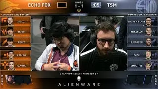 TSM vs FOX Game 3 - 2019 LCS Spring QuaterFinals - Team SoloMid vs Echo Fox