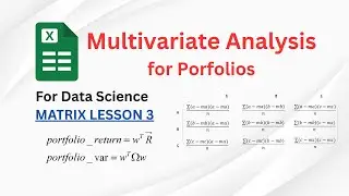 EXCEL Covariance Matrix & Portfolio Variance