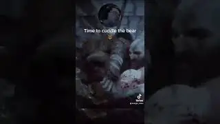 Kratos about to cuddle a bear like a man 🐻#kratosgodofwar #atreusgodofwar #cuddle #atreus #shorts