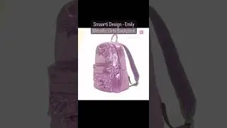 Smaarti Designs - Emily Metallic Girls Backpack (Lavender) 14