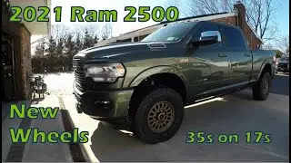 2021 Ram 2500 6.4L fresh wheels and tires