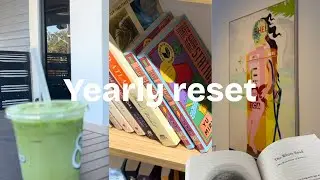 Yearly reset ✨ new journals, setting goals, visiting a museum