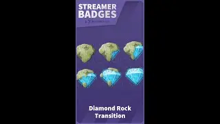 Diamond Rock Transition Sub Badges - diamond - rock - transition - minerals - gem - cleaning
