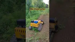 Mini brush cuttter for garden maintenance💪#skidsteer #gardentools #farmlife