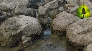 Small Waterfall Between the Stone  | Relaxing White Noise Water Sounds for Sleep, Relaxation