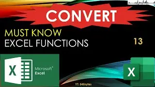 16) Excel - CONVERT Function