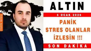 ALTIN ANALİZİ PANİK VE STRES OLANLAR !!!  |  ŞENOL KAAN  |  05.01.2026