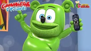 TV Remote Chaos! 😂 Gummy Takes Control of Everyone | Gummy Bear | Funny Kids