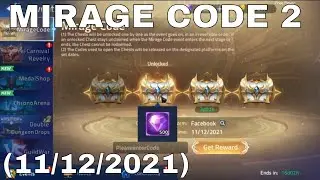 MIRAGE CODE 2 (11/12/2021)  -  500 DIAMOND ► MOBILE LEGENDS ADVENTURE