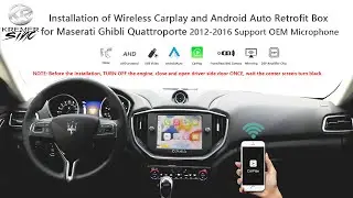 kSmart auto Wireless Carplay & Android Auto Retrofit Box for Maserati Ghibli Quattroporte 2012-2016