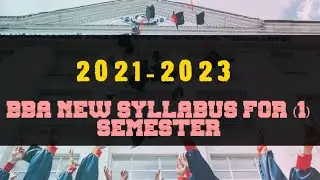 BBA-(1) SEMESTER | NEW SYLLABUS | 2022 | All SUBJECT WITH SUGGESTED BOOKS NAME:{LINK IN DESCRIPTION}