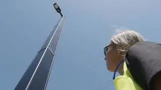 PowerStack Off-Grid Solar Pole Installation - short