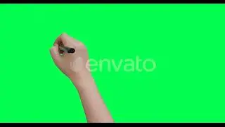 The human female hand is writing something. Daylight. Keyed green screen background | Stock Foot...