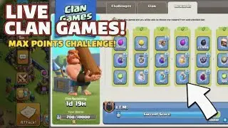LIVE: How to MAX Clan Games in 1 HOUR! (Fastest Strategy)