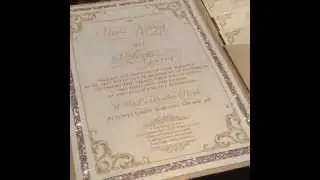 Glitter Pocketfold Wedding Invitation