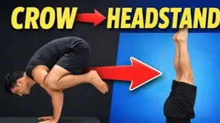 Crow Pose to Headstand | Step-by-Step Balance Tutorial💯#CrowPose#Headstand #Bakasana#Yoga balance.||