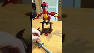 Harry Potter Lego building the faux phoenix and sorting hat (76448) #legoharrypotter #lego