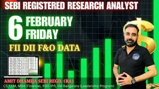 FII DII F&O DATA  Nifty BankNifty Sensex  Prediction Tomorrow Friday 6 February 26 #amitdhamija