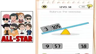 Brain test all star level 38 balance the seesaw
