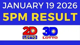 5pm Lotto Result Today January 19 2026 2D 3D Lotto
