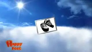 Happy Feet - Black 3 Stripe - Slippers