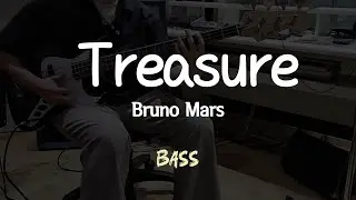 Bruno Mars - Treasure / bass cover
