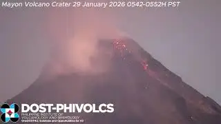 Nagpadayon ang Bulkang Mayon: Lava Flows ug Pyroclastic Currents Alert Level 3 | Enero 29, 2026