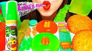 ASMR JELLY MUKBANG JELLO SHOT EDIBLE CUP SNOBALL SPRAYING CANDY MUKBANG 젤리먹방 먹는컵 주사기젤리 스노볼 스프레이음료
