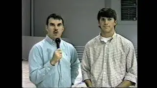 Don Brooks and Richard Cross postgame after Oxford at Lafayette basketball game (1998)