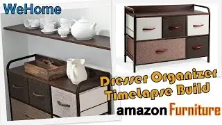 WeHome Dresser Organizer with 5 Drawers, Fabric Dresser Speed Time Build || First Amazon Furniture