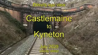 Drivers eye view, Castlemaine to Kyneton, VL, Jul 2025