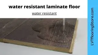 Water Resistant Laminate Floors. Impact and water resistant alternative to hardwood.