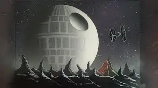 Star Wars - Death Star - SPRAY PAINT ART