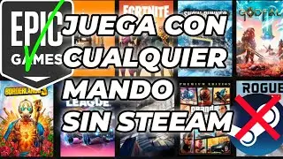 Como jugar con cualquier mando /en epic games sin necesidad de /usar steam / 2023