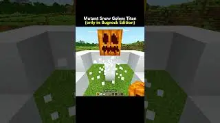 Spawning Mutant Snow Golem titan in Minecraft 💀 #shorts #minecraft